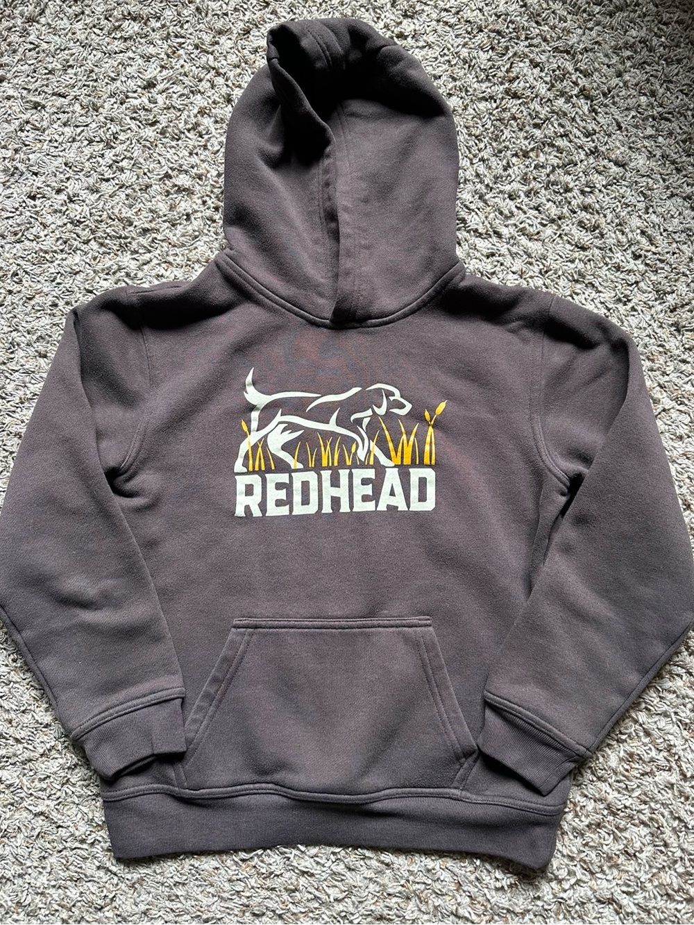 Boy’s Redhead Hoodie; Brown; Size L (10/12)